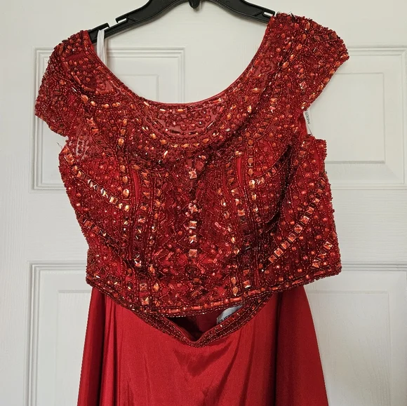 Sherri Hill | Dresses | Sherri Hill Red 2 Piece Long Prom Dress Size |  Poshmark